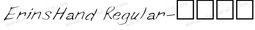 ErinsHand Regular字体转换